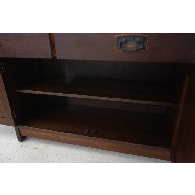Stickley Mission Oak Arts & Crafts China Cabinet For Sale In Philadelphia - Image 6 of 18