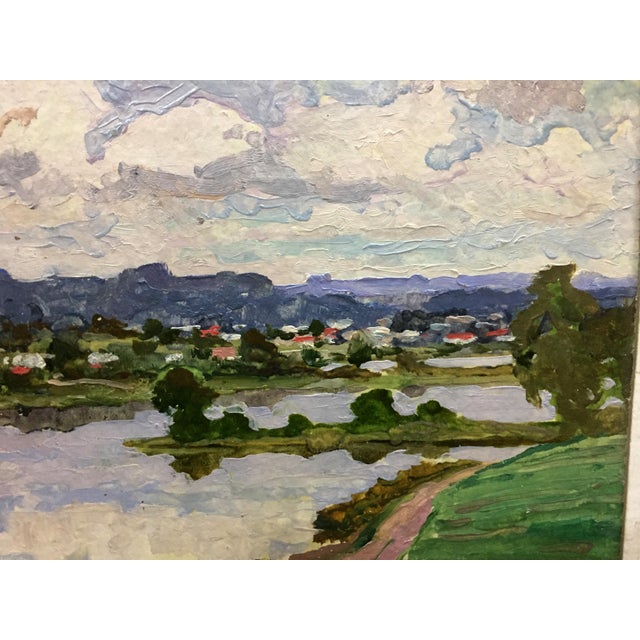 *** ABOUT THIS PAINTING *** * TITLE: "The freshness of the natural landscape" * ARTISTS: Attributed Korostelev Vladimir...