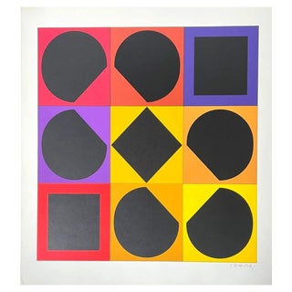 Victor Vasarely, Topaze, 1966, Silkscreen For Sale