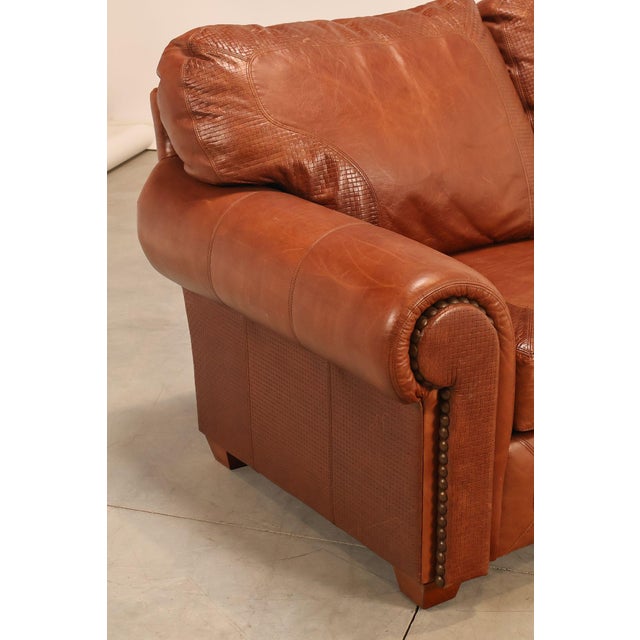 Stickley 'Santa Fe' Leather Sofa For Sale - Image 10 of 18