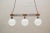 Rosewood & Chrome Hanging Lamp with Three Lights and Glass Globes, 1960s For Sale - Image 11 of 11