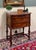 Antique French Louis XVI Style Marble Top Chest Side End Table Walnut c.1920s-30 For Sale - Image 4 of 18