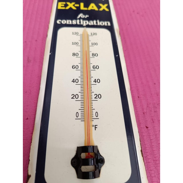 This vintage-style thermometer from EX-LAX is a great addition to any collection of merchandise and memorabilia. It...