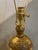 Wood 1940s Moroccan Tooled Brass Lamp With Copper and Wood Accents For Sale - Image 7 of 12