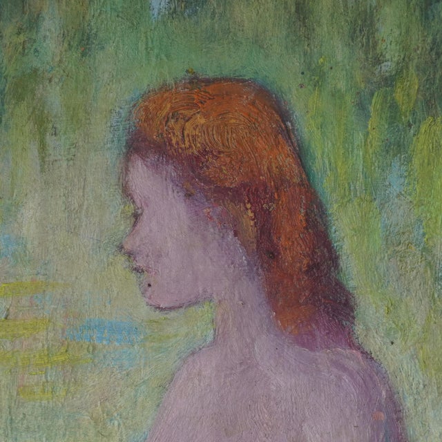 1962 Otto Rothenburgh Modernist Nude Nature Original Oil Painting For Sale - Image 4 of 14