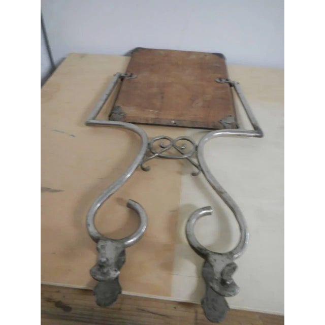 Mid-Century Iron Mirror, 1940s For Sale - Image 10 of 12