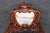 Pair Vintage Chinese Carved Mahogany and Marble Back Arm Chairs For Sale - Image 10 of 16