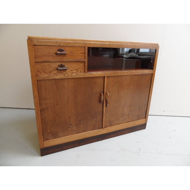 Wood Art Deco Oak Sideboard, 1920s For Sale - Image 7 of 11