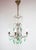 French Chandelier in Brass with Green Crystals, 1920s For Sale - Image 10 of 10