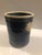 Ceramic Blue Glaze Maple Leaf Utensil Holder / Vase, Signed For Sale - Image 7 of 8