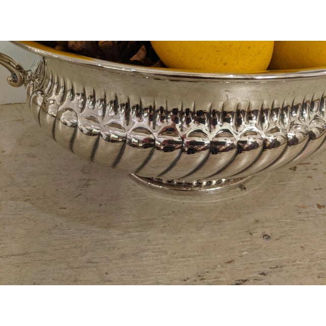 Metal Silverplate Tureen With Lemons For Sale - Image 7 of 8