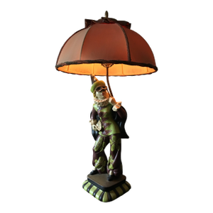 Vintage Van Cleef Harlequin Figural Table Lamp by Mario Monteleone, 1950