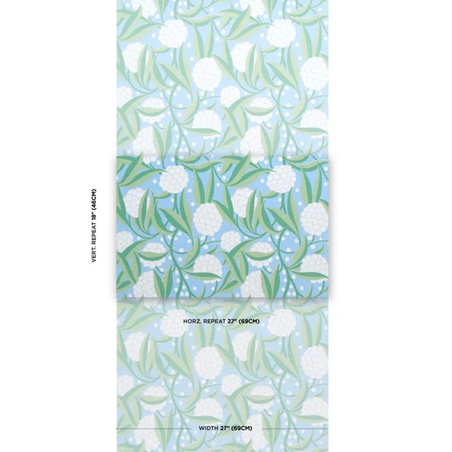 A painterly floral, Rubus features stylized two-tone leaves and large graphic globes of flowers that will gracefully dance...