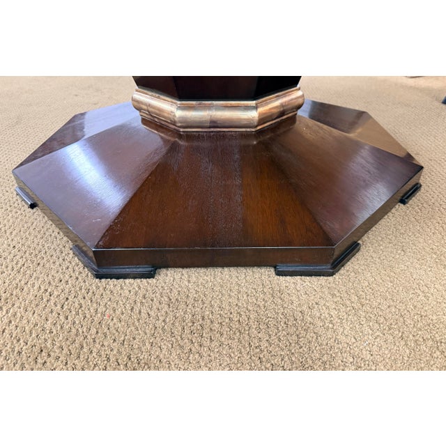 Round Dining Table With Eight Barbara Barry Dining Chairs, 9 Pc For Sale - Image 10 of 12