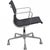 Charles Eames EA-117 office chair upholstered in black mesh, with chrome armrests and frame. The chair is from 1997 and...
