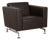 Serge Armchair in Brown Leather from Brühl For Sale