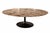Stone Oval Marble Knoll Edition Emperador Table from Eero Saarinen, 2024 For Sale - Image 7 of 7