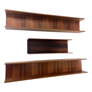 Mid-Century Modern Shelves in the style of Wihlem Renz, 1960s, Set of 3 For Sale