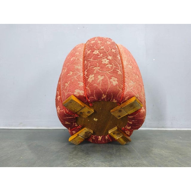 Art Deco Stool attributed to Jindrich Halabala, Former Czechoslovakia, 1930s For Sale - Image 9 of 10