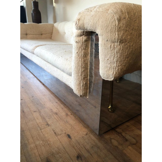 Metal 1970s Milo Baughman Chrome Based Sofa For Sale - Image 7 of 8
