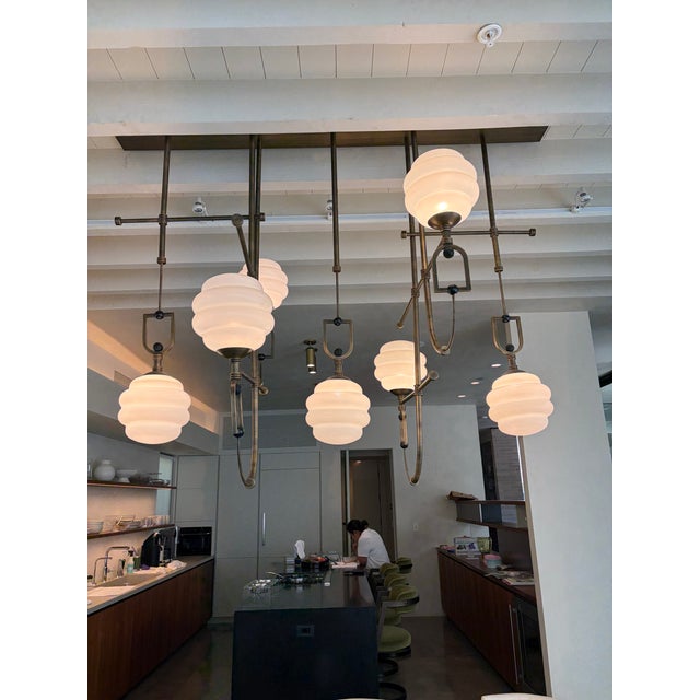 Contemporary Luminous Custom Suspension Lamp - Spectacular! For Sale - Image 3 of 5