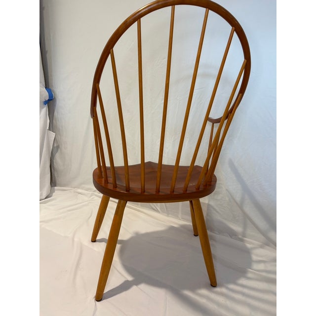 Thos Moser Shaker Cherry Continuous Arm Chairs (2) For Sale - Image 9 of 14