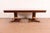 Karges Furniture Style Italian Neoclassical Inlaid Burl Wood and Parcel Gilt Extension Dining Table, Newly Refinished For Sale - Image 9 of 16