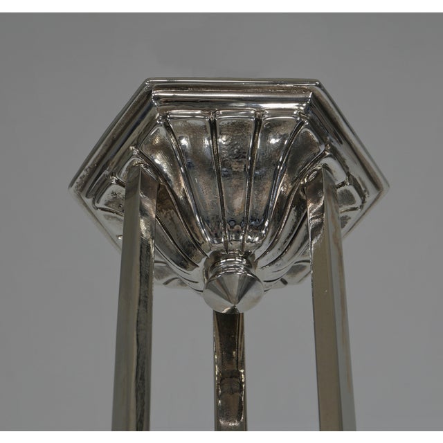French Art Deco Chandelier by Hettier Et Vincent & Charles Schneider - 1930 France For Sale - Image 11 of 13