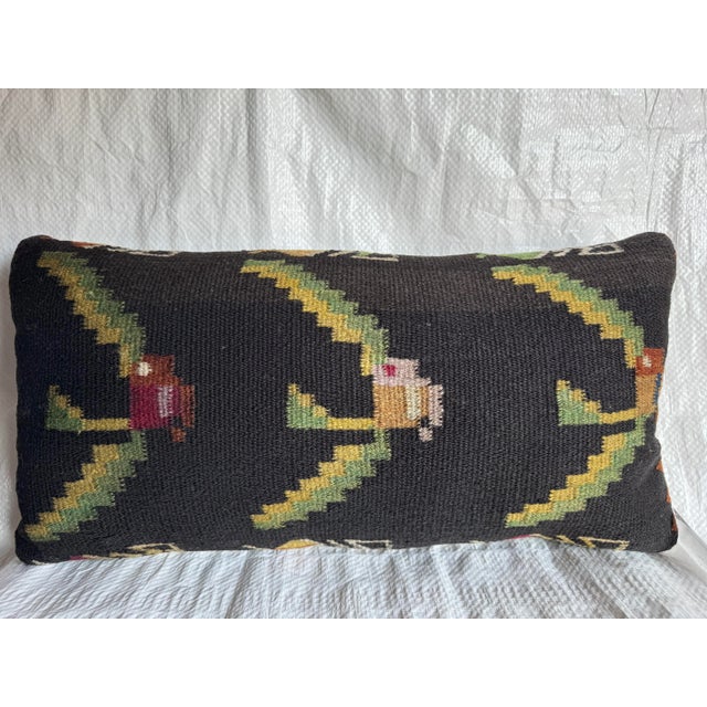 Rustic European Antique Bessarabian Pillow, Circa 1880 For Sale - Image 3 of 4