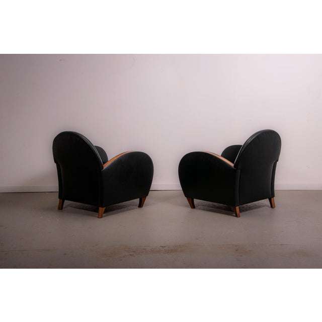 Mid-Century Modern Leather Chairs, 1970, Set of 2 For Sale - Image 13 of 18