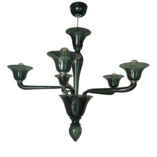 Translucent Green-Bottle Murano Style Glass Chandelier from Simoeng For Sale