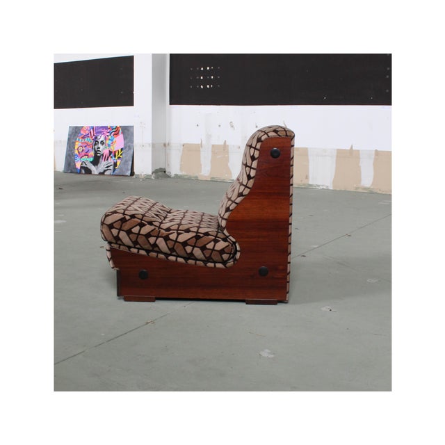 Vintage Geometric Lounge Chair, 1970 For Sale - Image 10 of 10