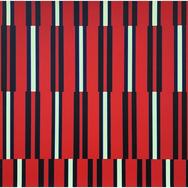 Günter Fruhtrunk, Neuer Dreiklang, 1971, Handprinted Serigraph, Cardboard For Sale - Image 4 of 5