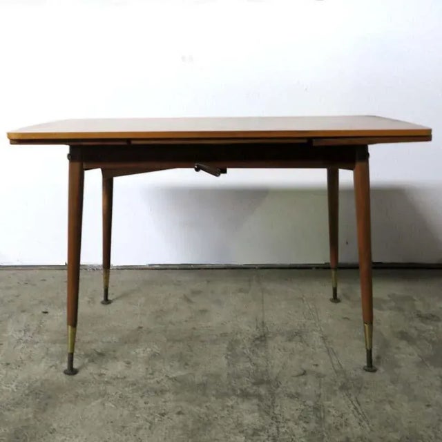 Brown Extendable Coffee Table, 1950s For Sale - Image 8 of 10