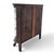 Wood Vintage Oak Bow-Front Curved-Glass China Cabinet With Claw Feet For Sale - Image 7 of 18
