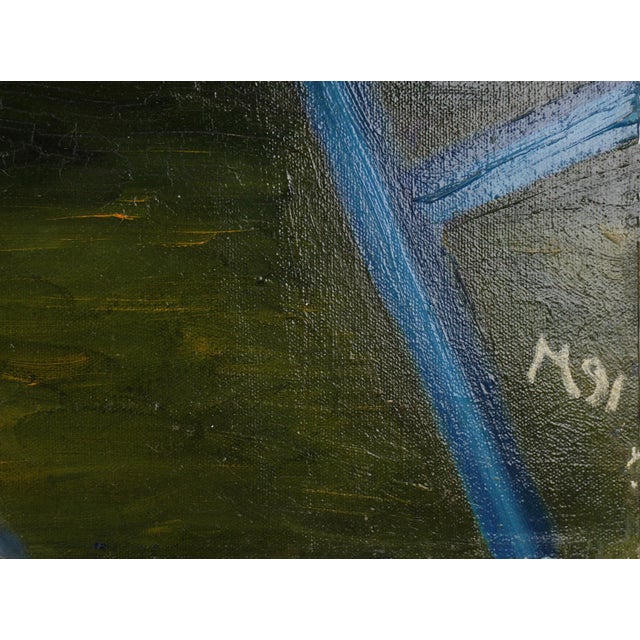 1990s "The Model That Is Not My Wife" Vintage Bay Area Figurative For Sale - Image 5 of 7