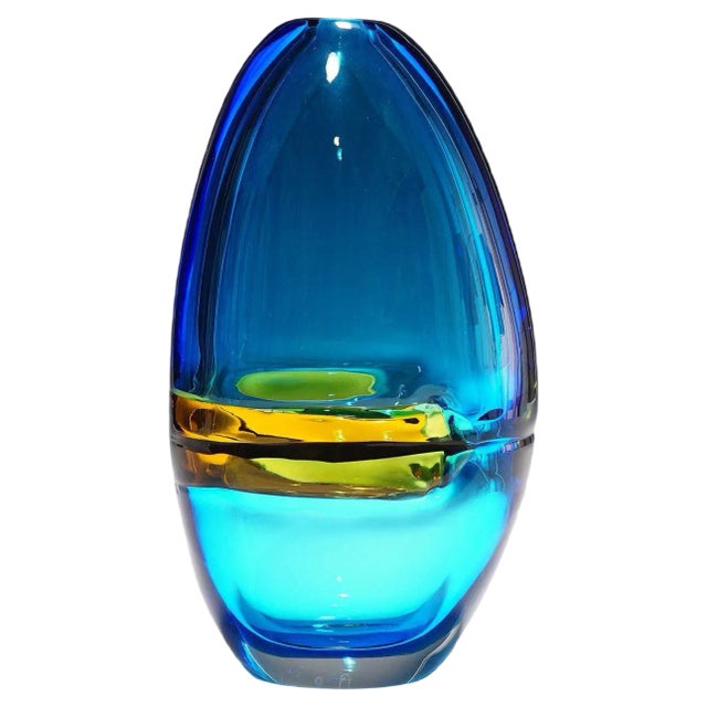 Large Doppio Incalmo Vase by Alfredo Barbini, Venice, 1965 For Sale