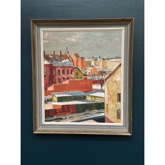 Bertil Lundqvist, Landscape, 1950s, Oil Painting on Panel, Framed For Sale - Image 15 of 18