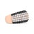 Contemporary 18K Rose Gold 2 1/5 Cttw Black and White Diamond 6 Row Band Ring (F-G and Black Color, VS1-VS2 Clarity) - Ring Size 7 For Sale - Image 3 of 6