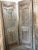 Antique Hand-Carved Wood Sliding Barn Doors – Distressed Gray Floral Panels 96x27 For Sale In Orlando - Image 6 of 6