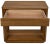 Noir Sylvia One Drawer Side Table in Gold Teak For Sale - Image 4 of 8