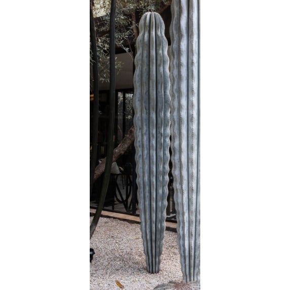Green Orenzo 62" Hohokam Cactus Sculpture From Marrakesh, Morocco For Sale - Image 8 of 11