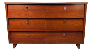 Mid 20th Century Modern Cherry Lowboy by Bassett Furniture