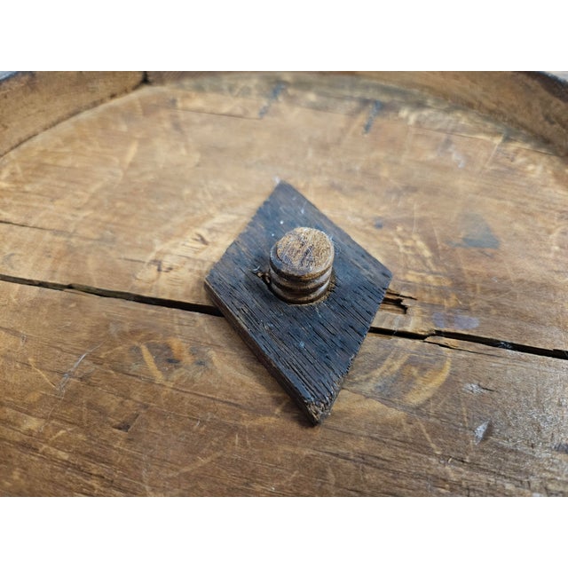 Antique Gray and Taupe Beaded Mahogany Footstool For Sale - Image 15 of 17