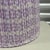 Lilac and White Ikat Silk Pleated Lamp Shade For Sale - Image 4 of 5