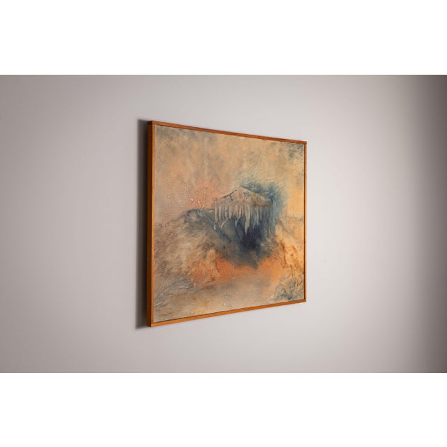 Contemporary S. Martiny, Abstract Landscape, 1987, Watercolor For Sale - Image 3 of 10