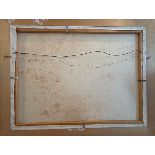 Textile 1980s Oil Painting by Peruvian Artist Yolanda Razzleo (Aka Yoli)., Framed For Sale - Image 7 of 9