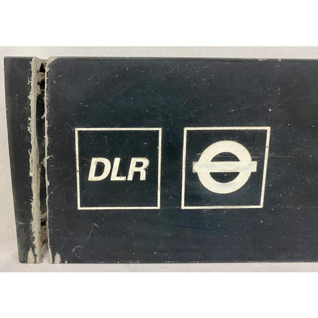 Late 20th Century Late 20th Century Original Retired Metal Bank Street Sign From London, England. For Sale - Image 5 of 12