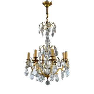 19th Century Louis XV Crystal Chandelier For Sale
