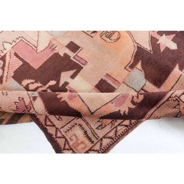 Art Deco Doris Leslie Blau Vintage French Art Deco Rug For Sale - Image 3 of 7